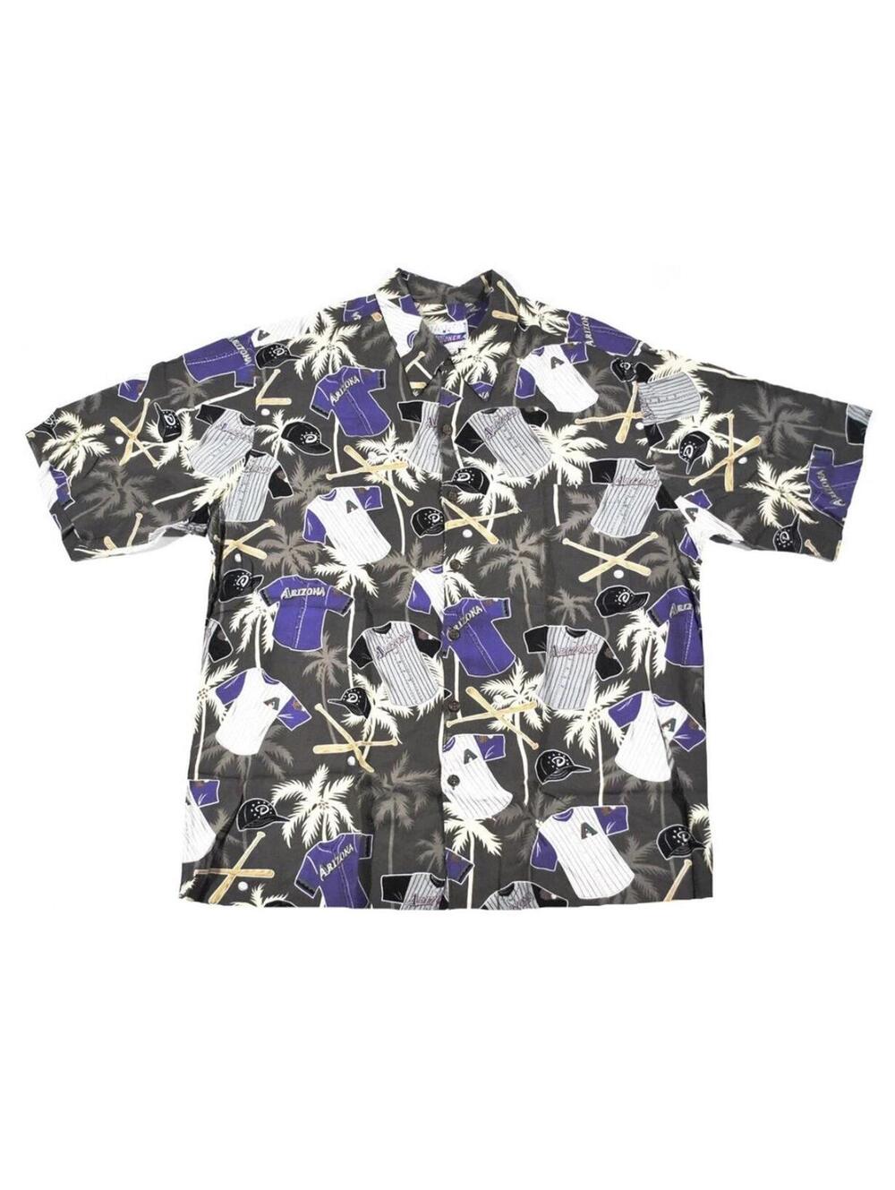Vintage Reyn Spooner Arizona Diamondbacks Hawaiian Button Up Shirt Size Large